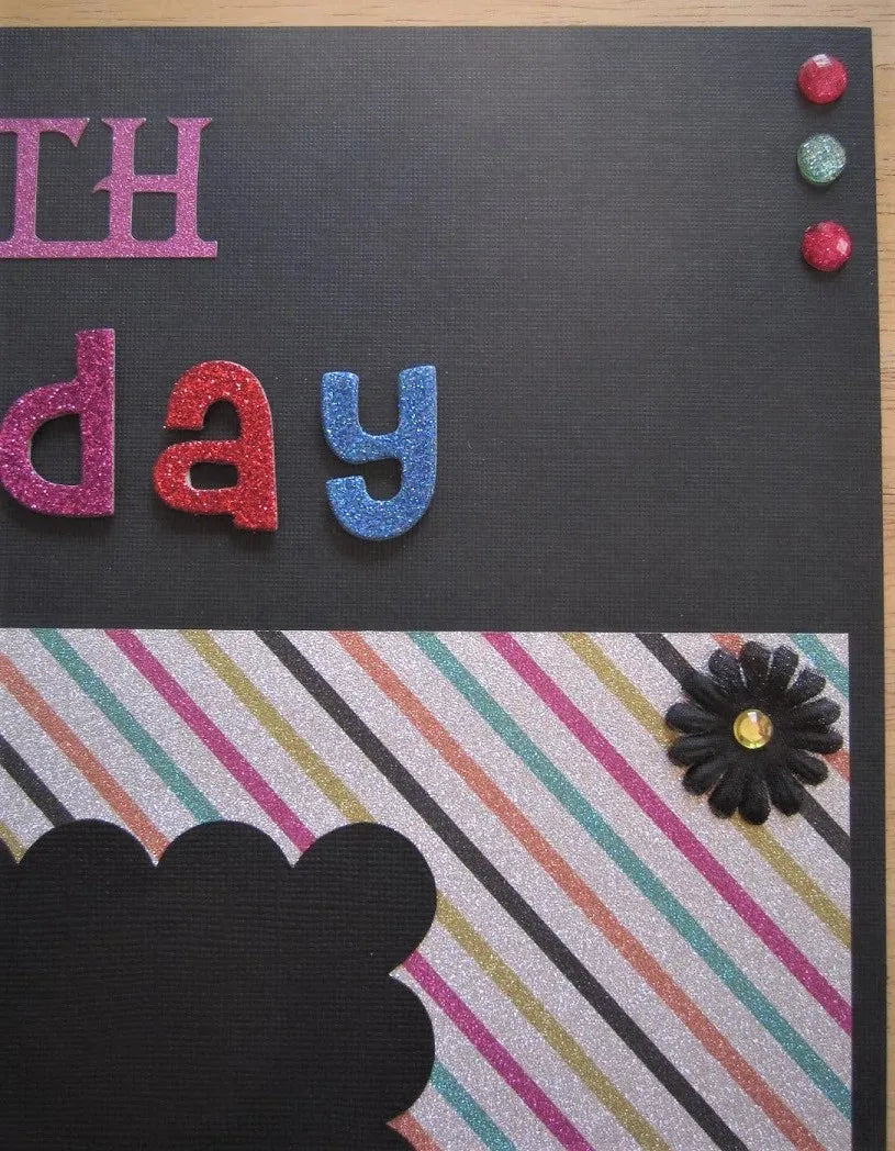 50th Birthday Scrapbook Page