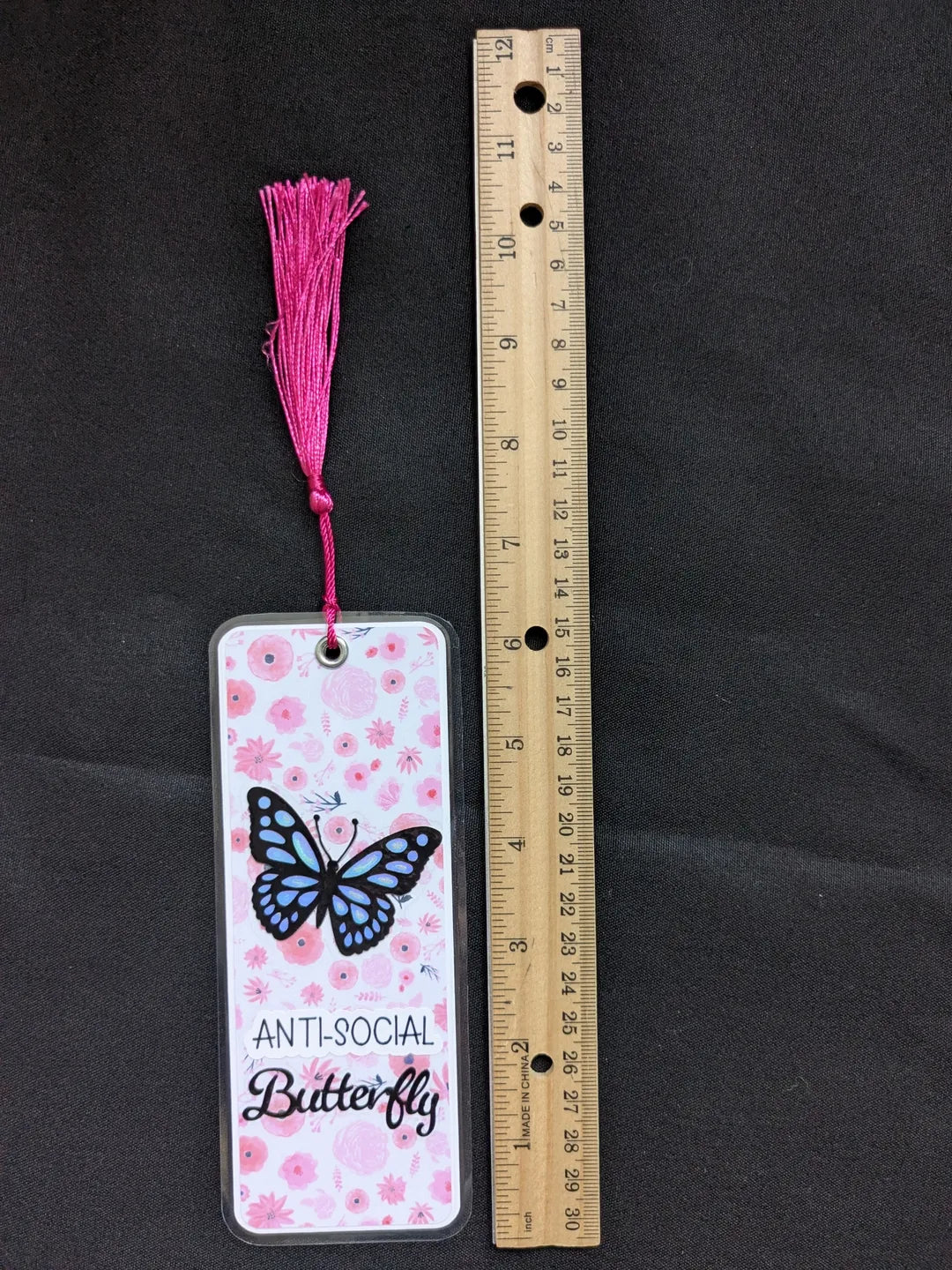 Anti-Social Butterfly Bookmark