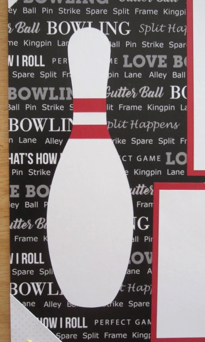 Bowling Scrapbook Page