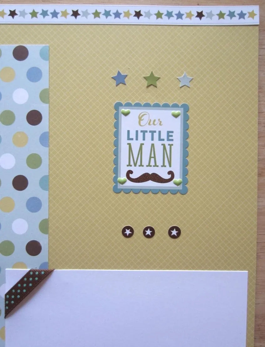 Baby Boy Scrapbook Page Set