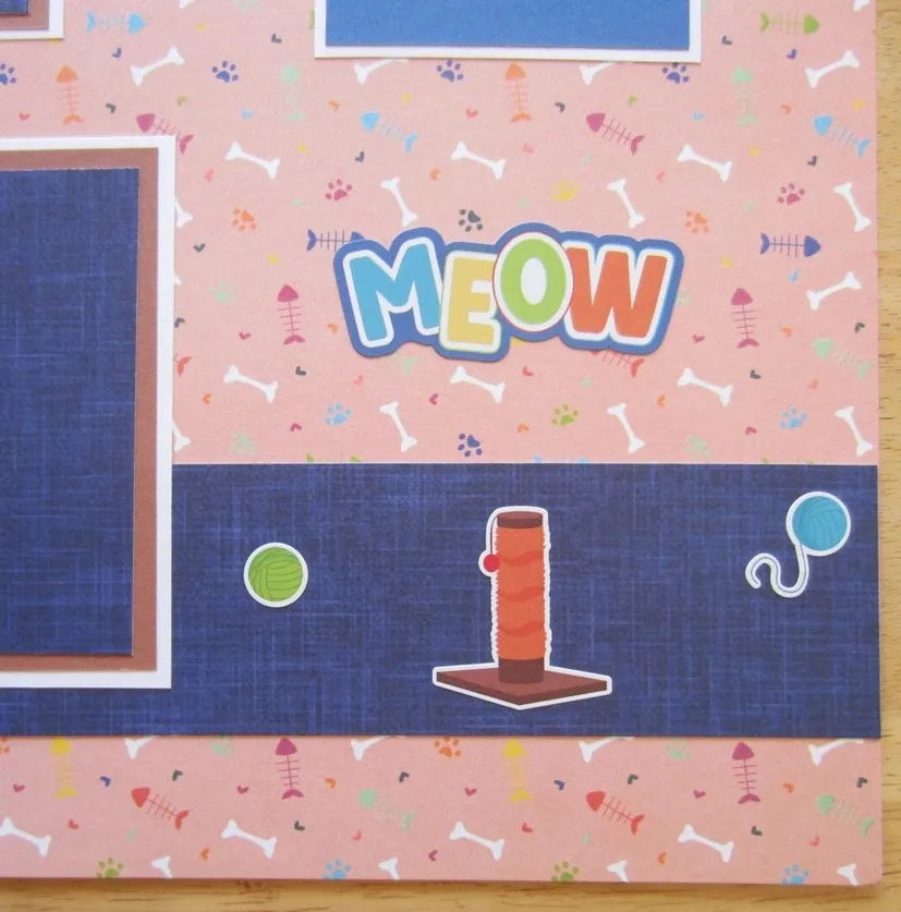 Cat Scrapbook Page