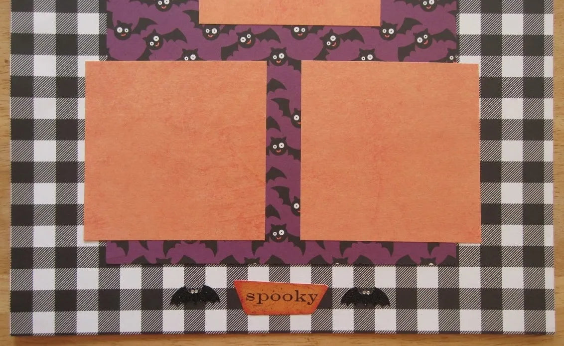 Halloween Scrapbook Page
