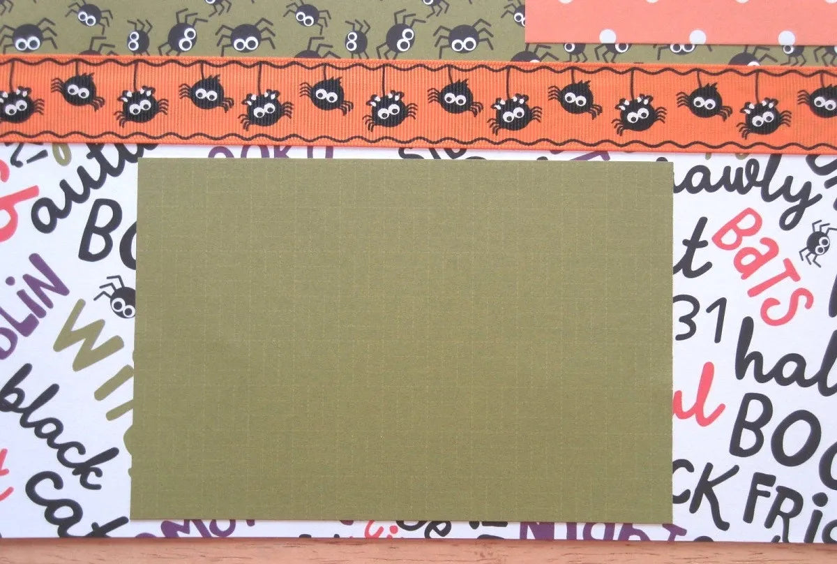 Halloween Scrapbook Page
