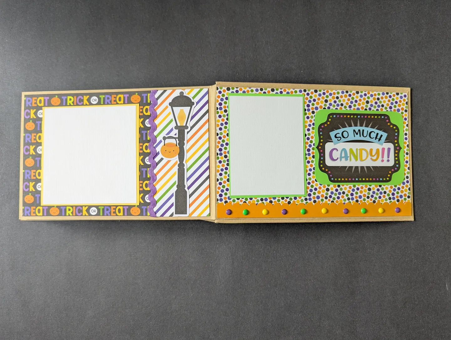 Premade Halloween Chipboard Album