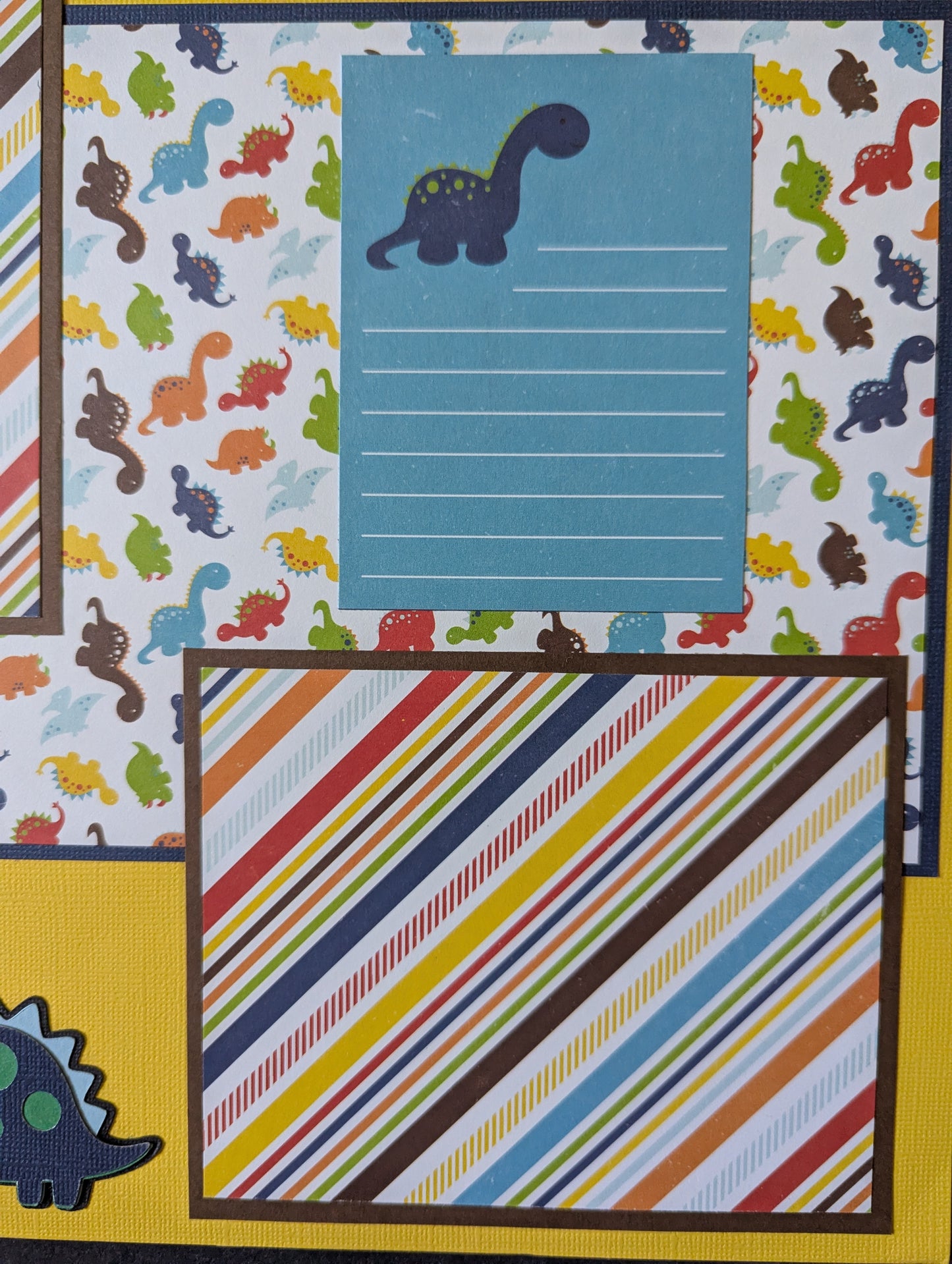 Dinosaur Scrapbook Page