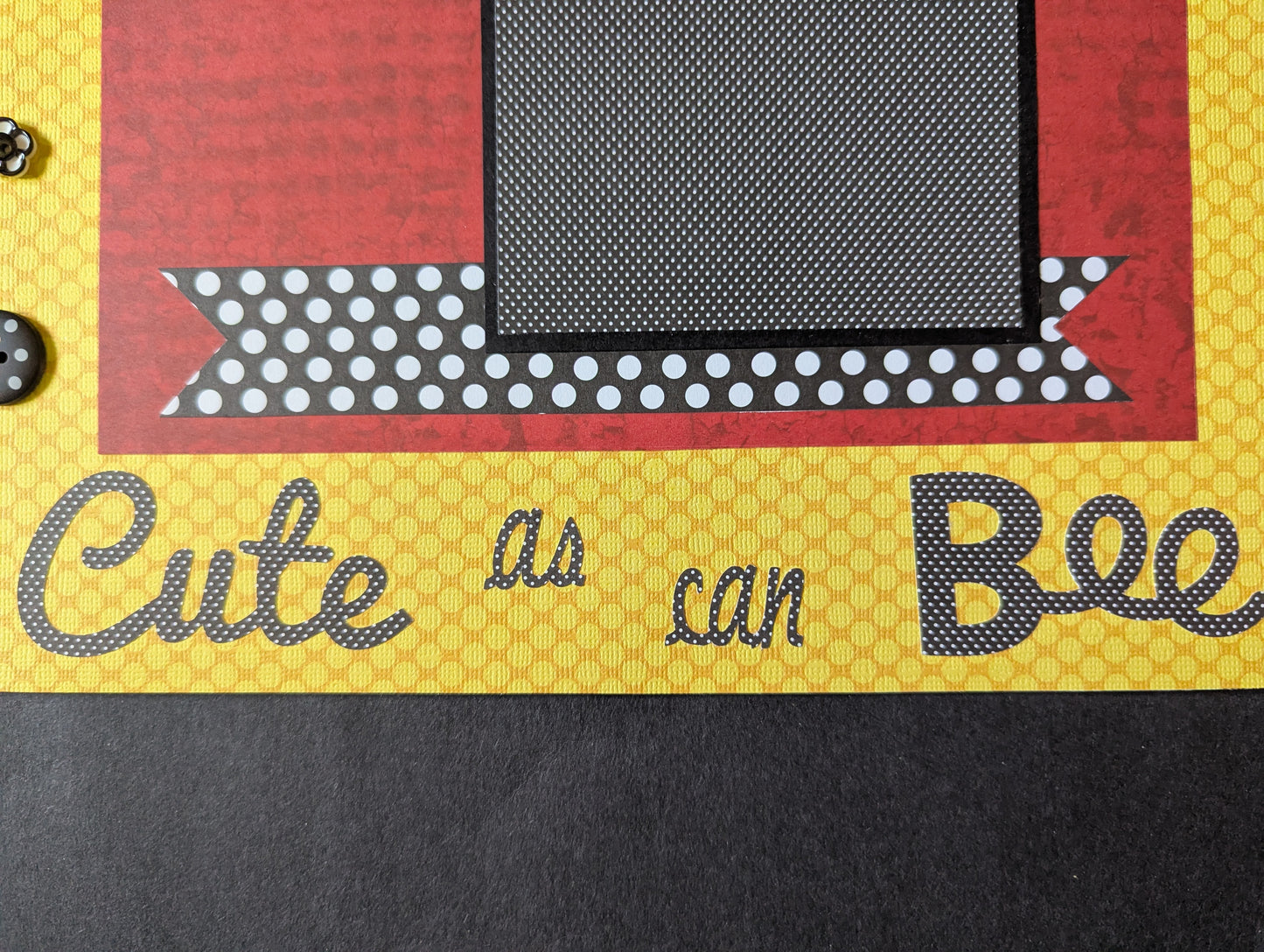 Cute as Can Bee Scrapbook Page