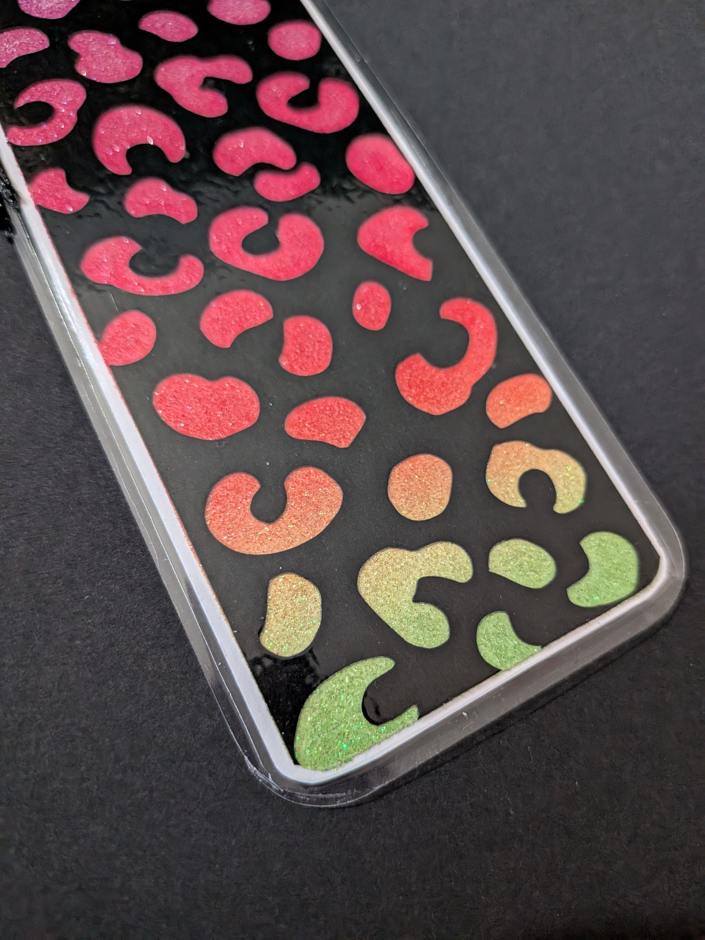 Colorful Leopard Print Bookmark