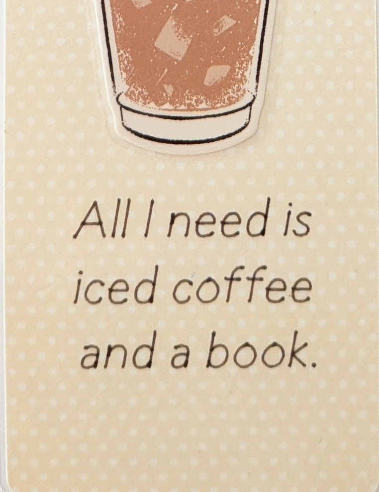 Iced Coffee and a Book Bookmark
