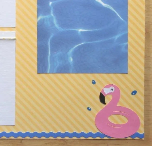 Pool Scrapbook Page