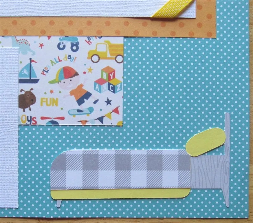 Big Kid Bed Scrapbook Page