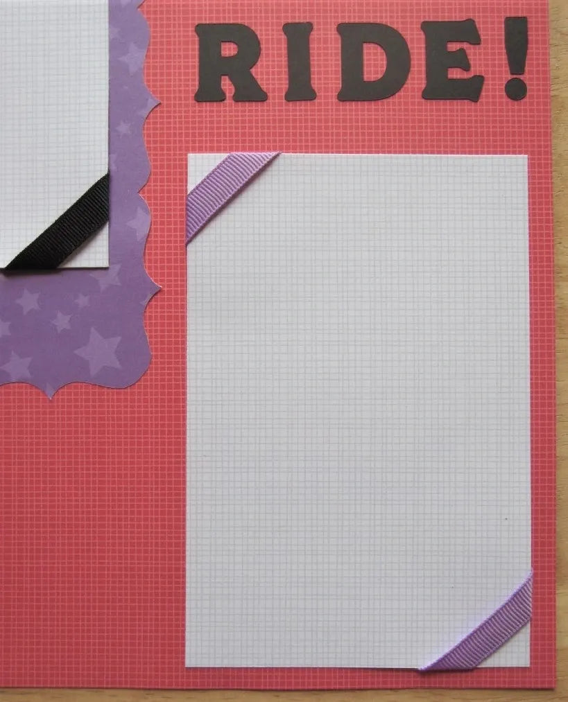 Bike Scrapbook Page