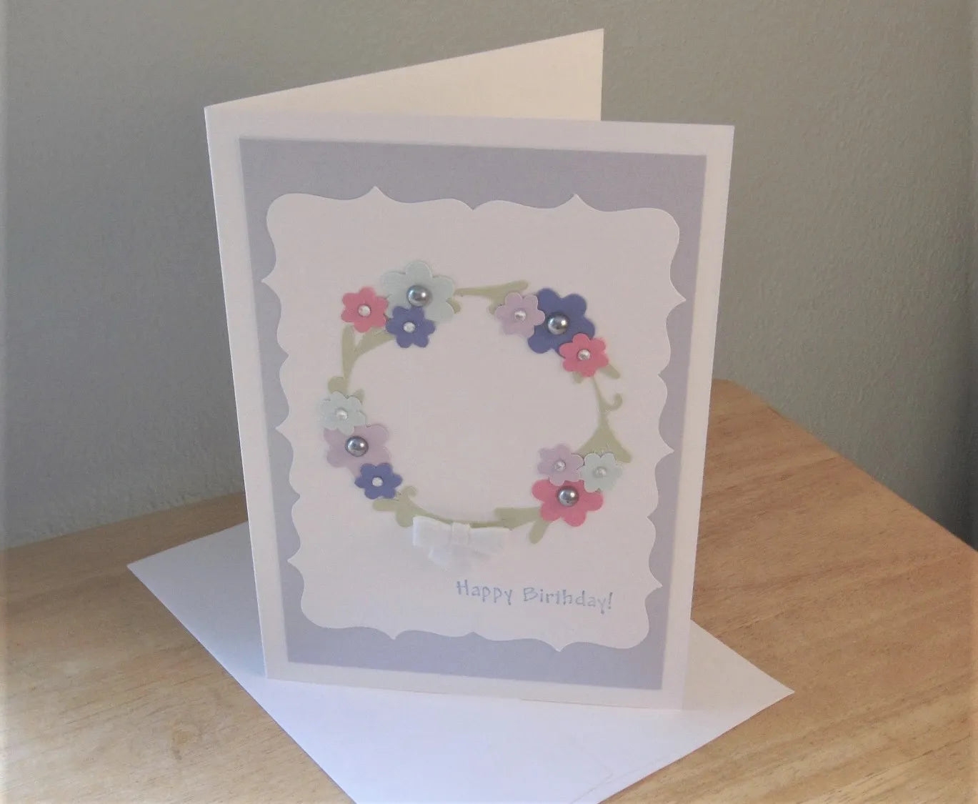 Floral Wreath Birthday Card