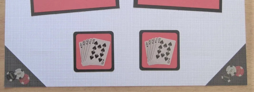 Card Games Scrapbook Page