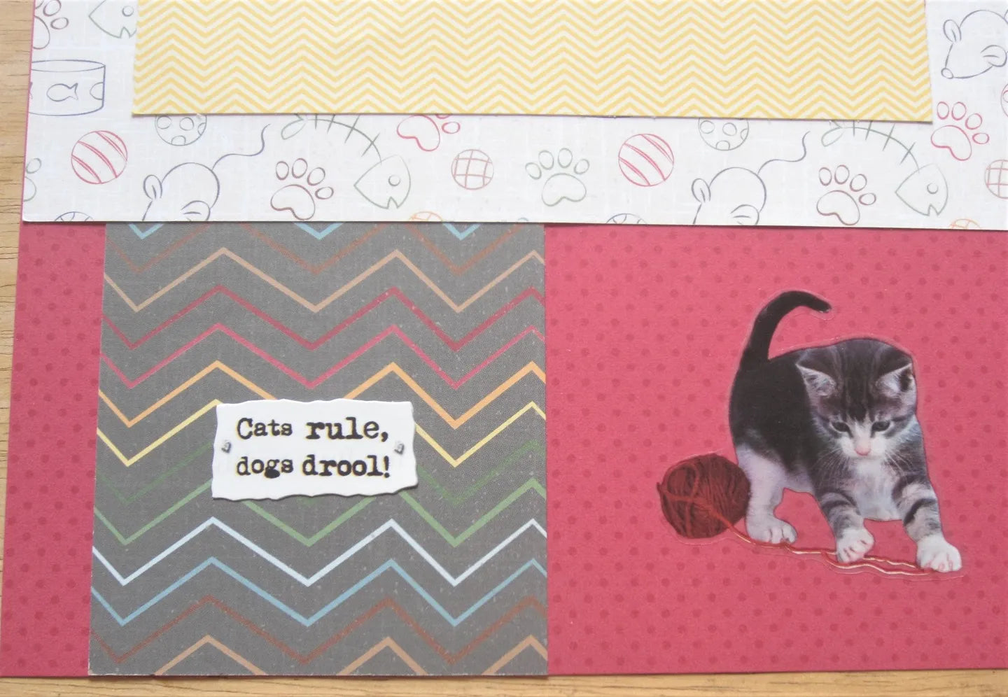 Cat Scrapbook Page