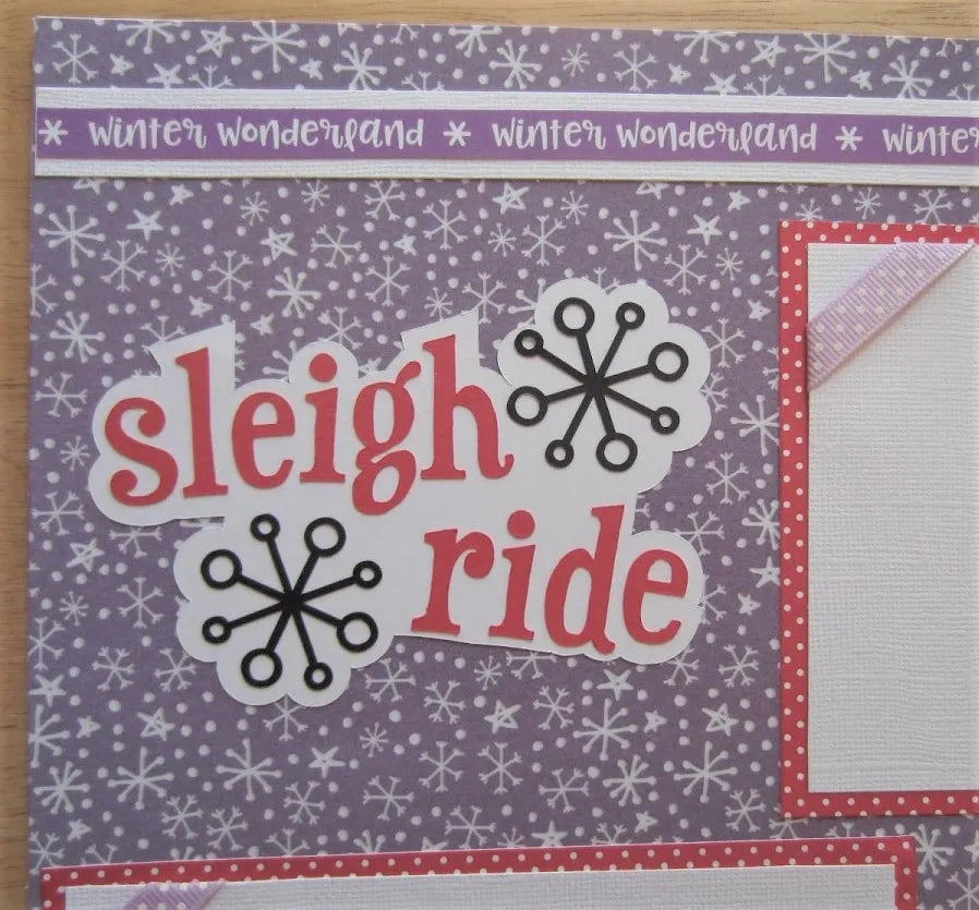 Sleigh Ride Scrapbook Page