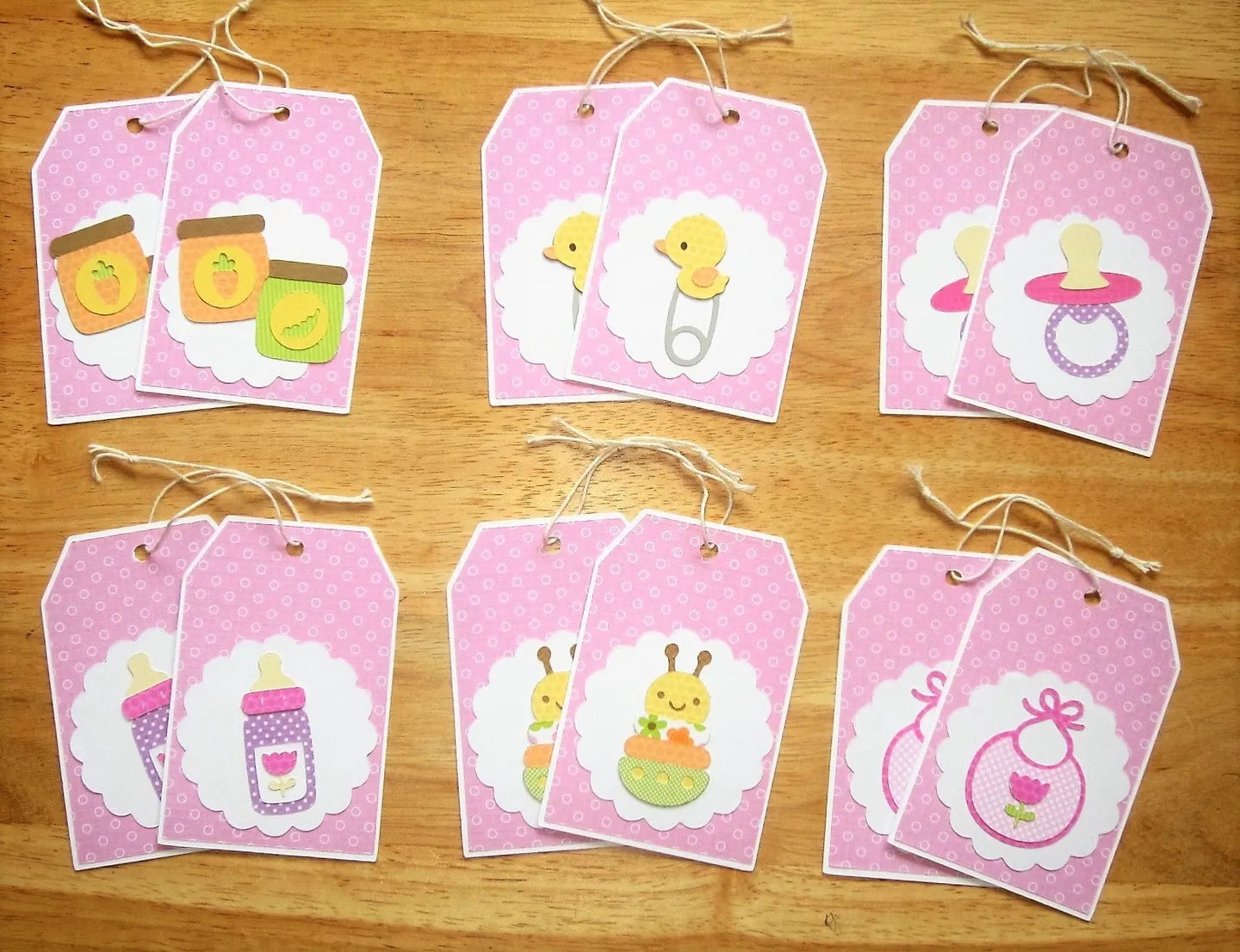 Baby Girl Gift Tags (Set of 12)
