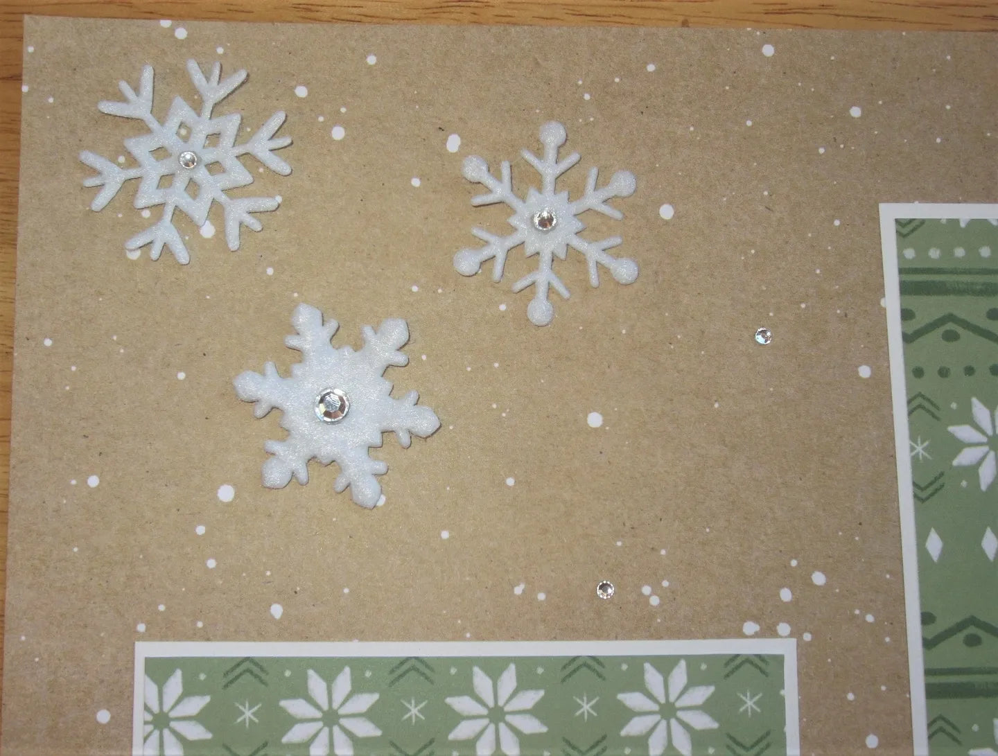 Christmas Snowmen Scrapbook Page