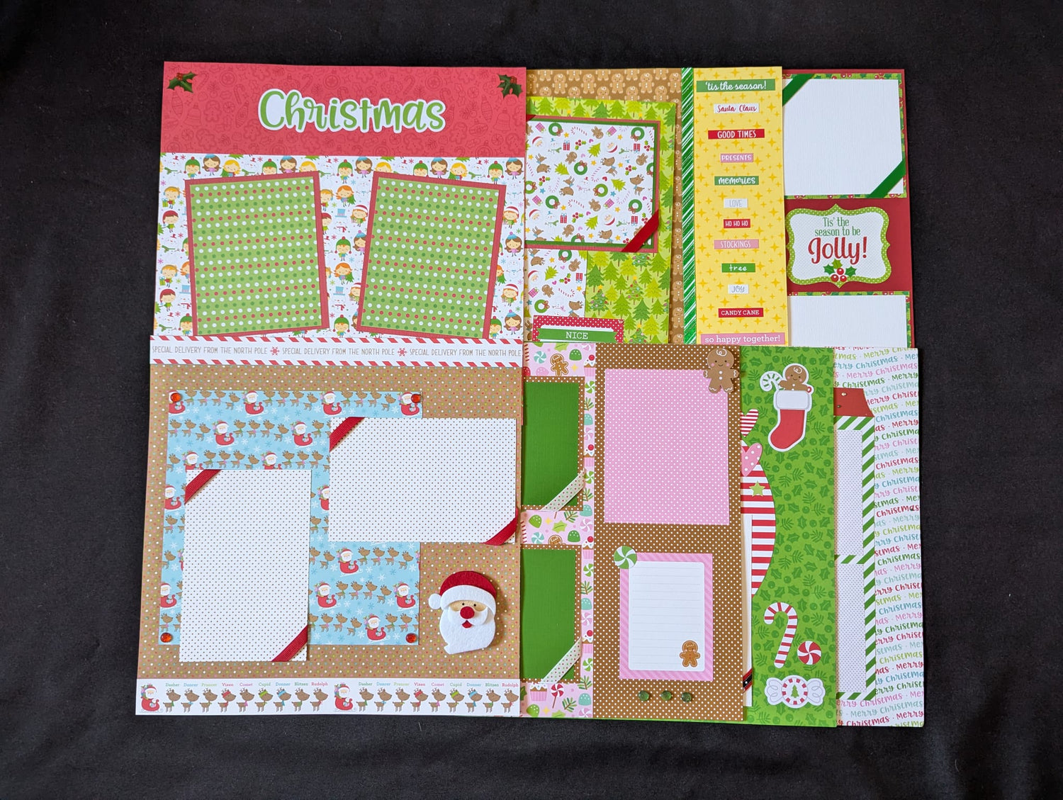 Premade Scrapbook Layout Sets