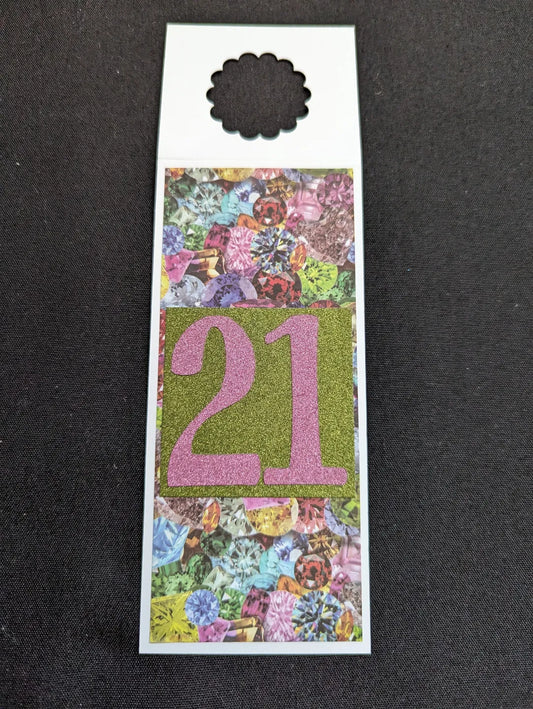 21st Birthday Bottle Gift Tag