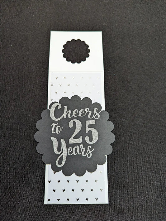 25th Anniversary Bottle Gift Tag