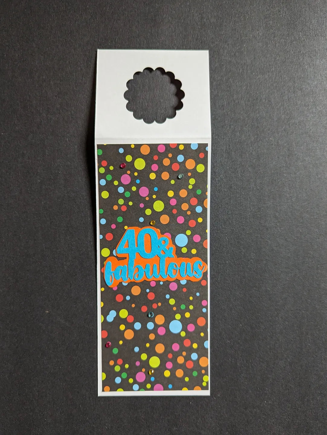 40th Birthday Bottle Gift Tag