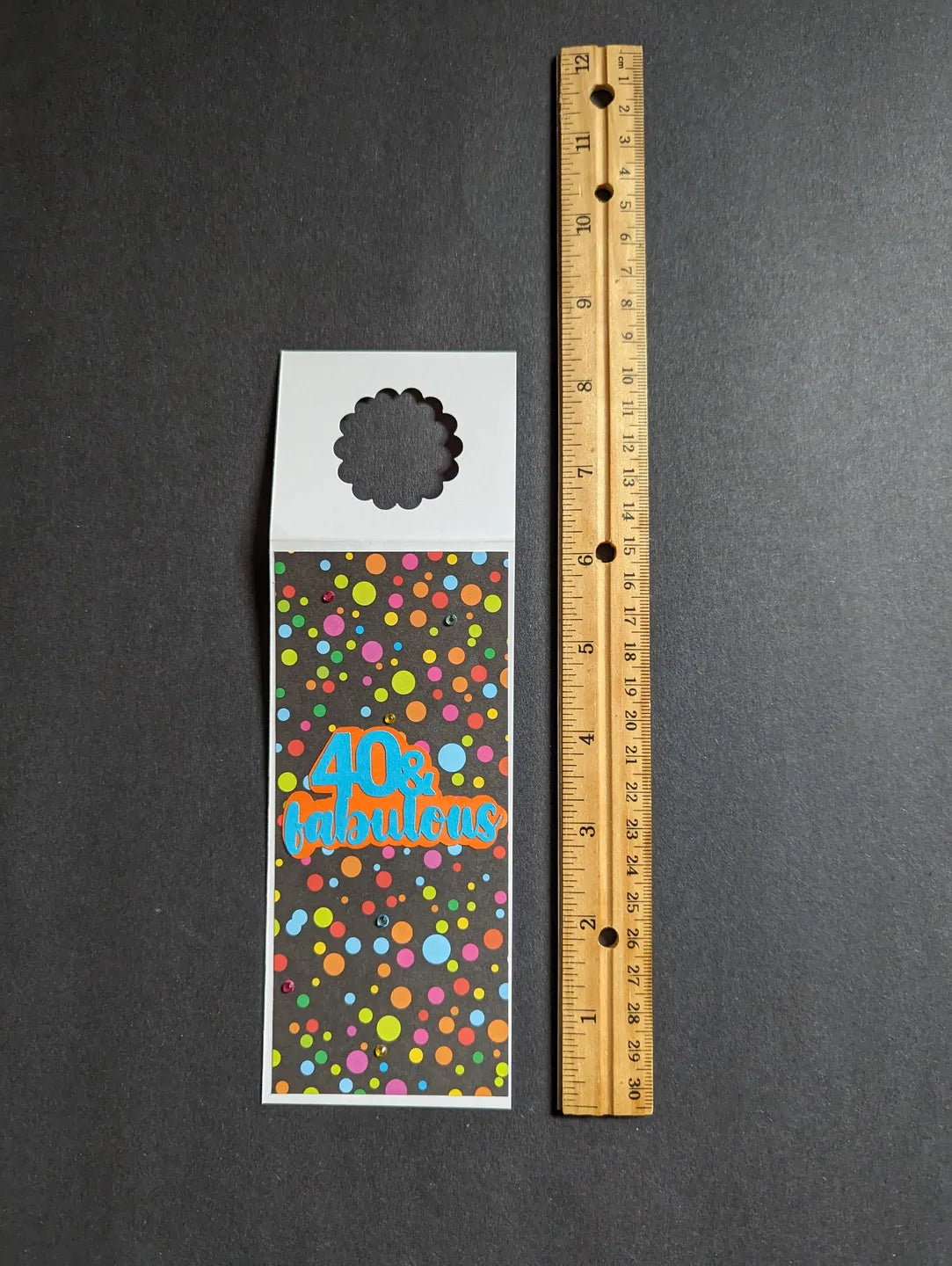 40th Birthday Bottle Gift Tag