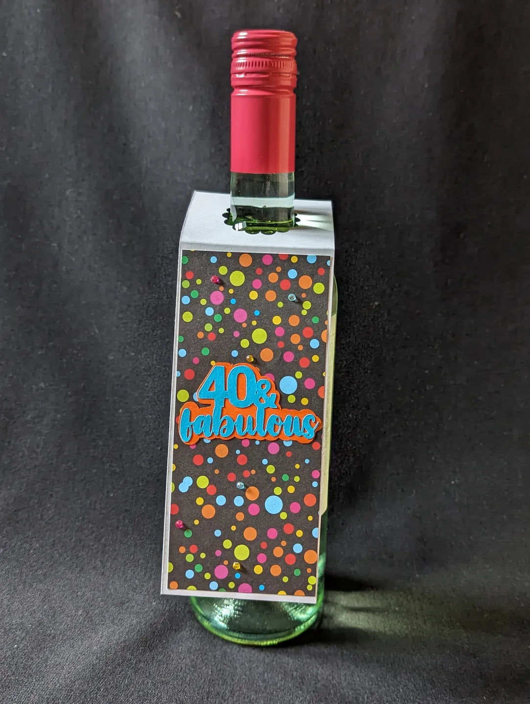 40th Birthday Bottle Gift Tag