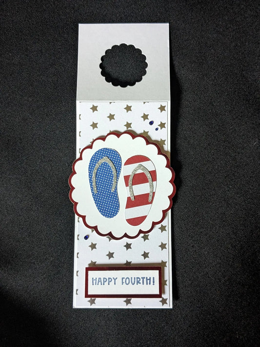 Happy Fourth Bottle Gift Tag