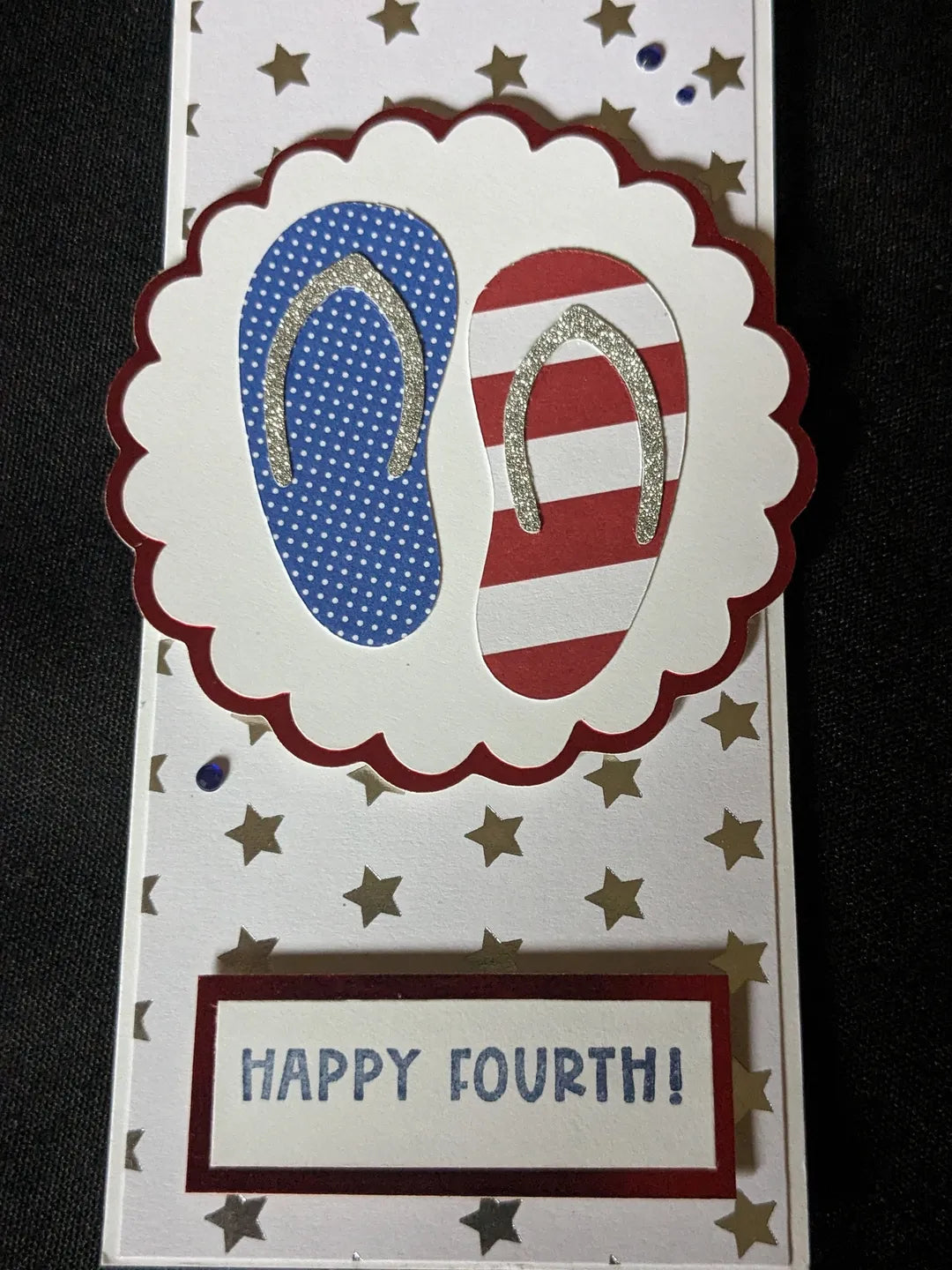 Happy Fourth Bottle Gift Tag