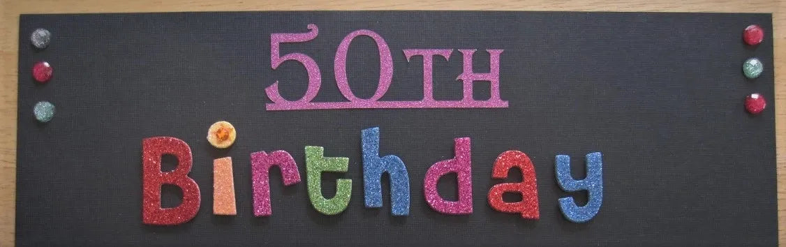 50th Birthday Scrapbook Page