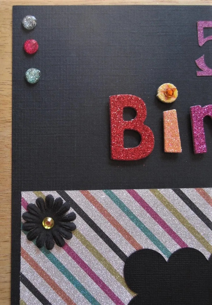 50th Birthday Scrapbook Page