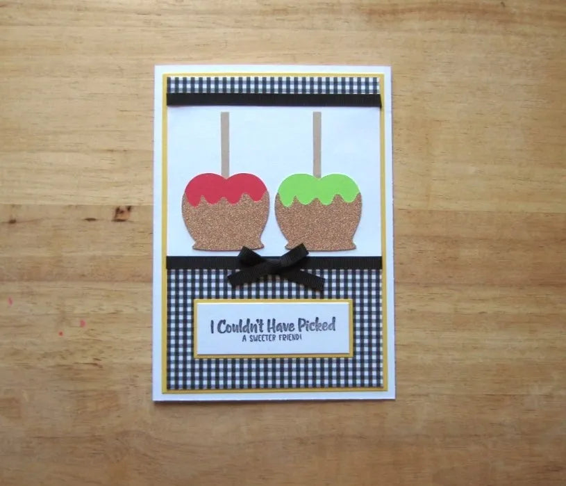 Candy Apple Friend Card