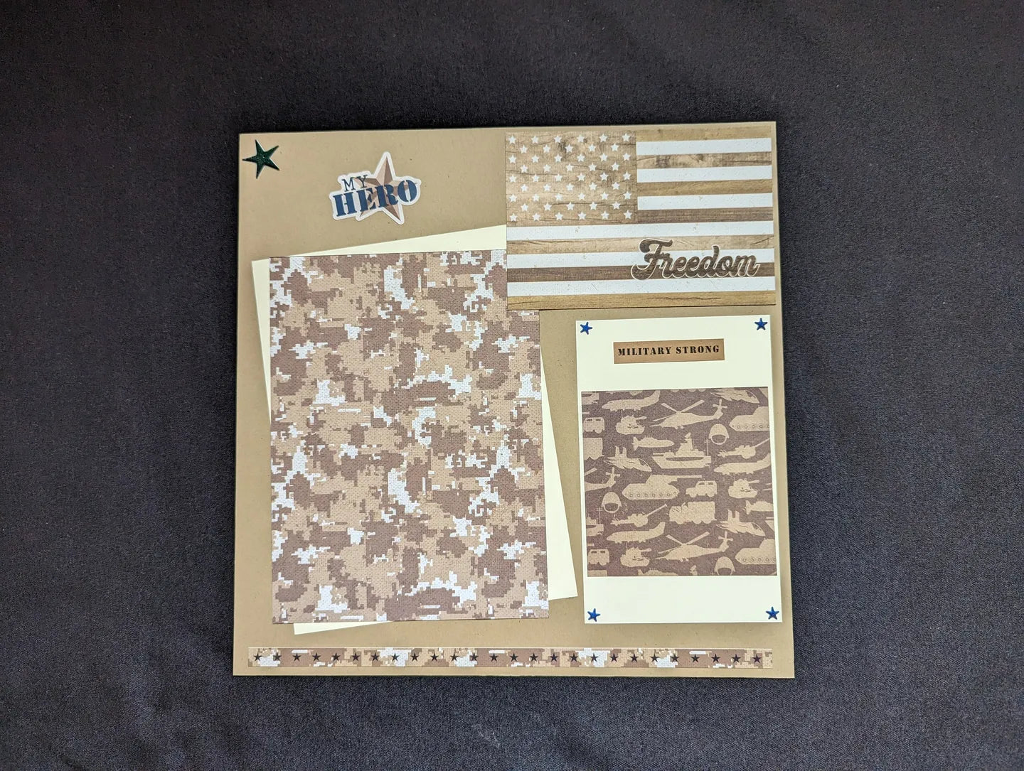 Military Scrapbook Page