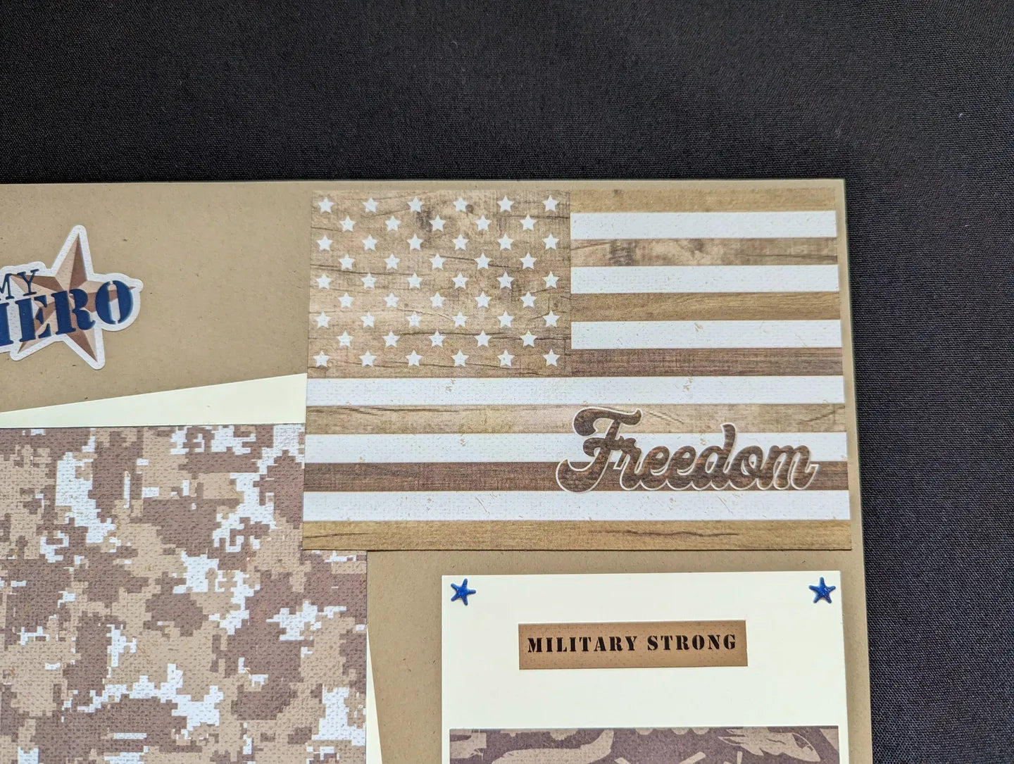Military Scrapbook Page