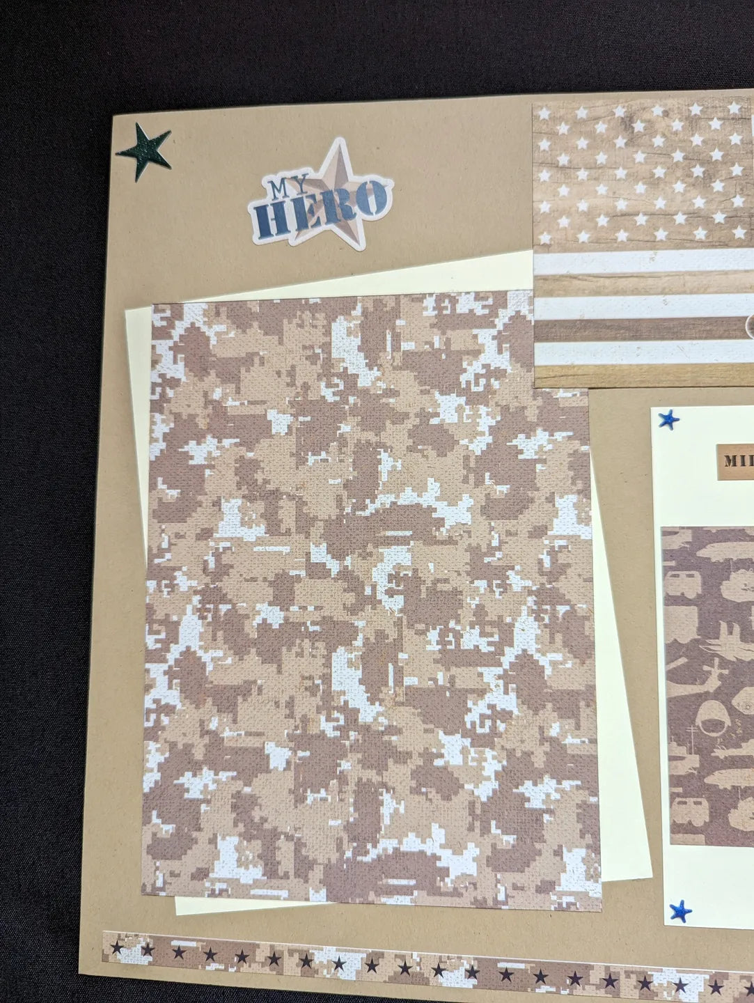 Military Scrapbook Page