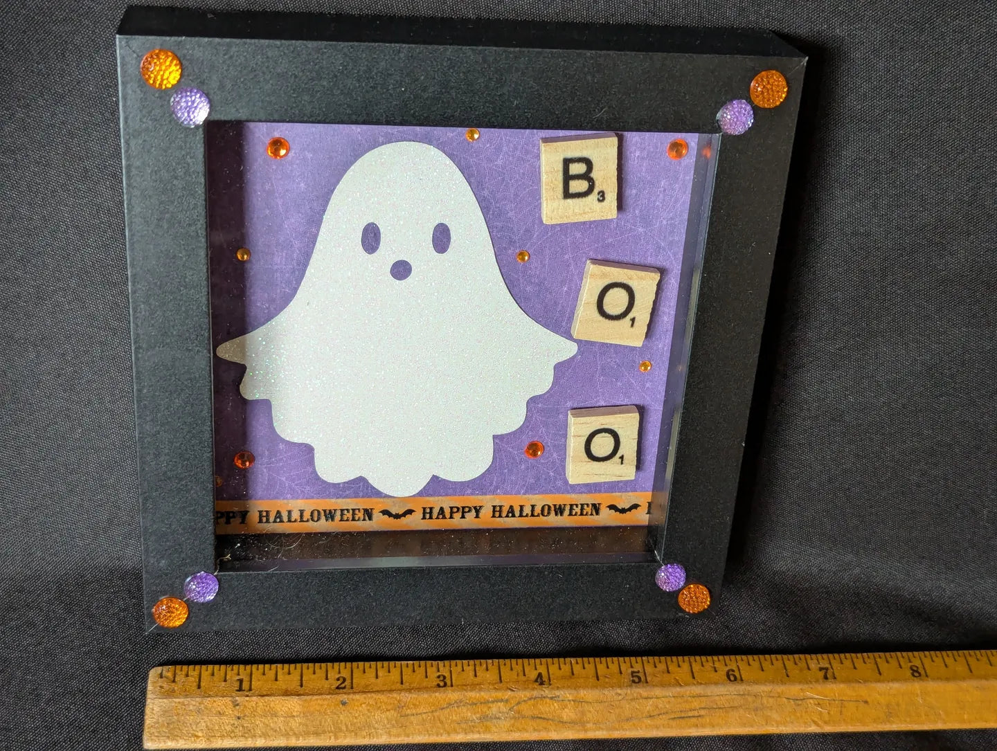 Halloween Ghost Shadow Box / Shelf Sitter