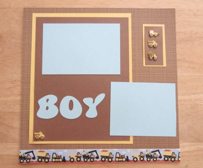 BOY Scrapbook Page