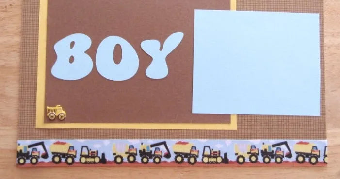BOY Scrapbook Page
