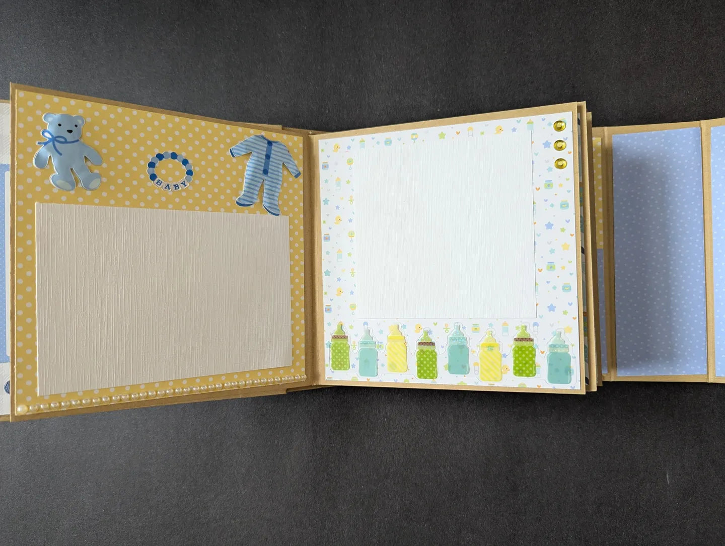 Premade Baby Boy Mini Chipboard Album