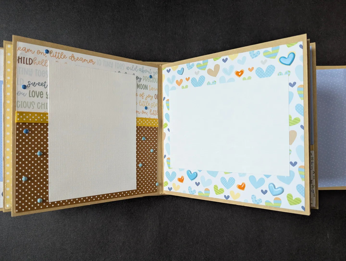 Premade Baby Boy Mini Chipboard Album