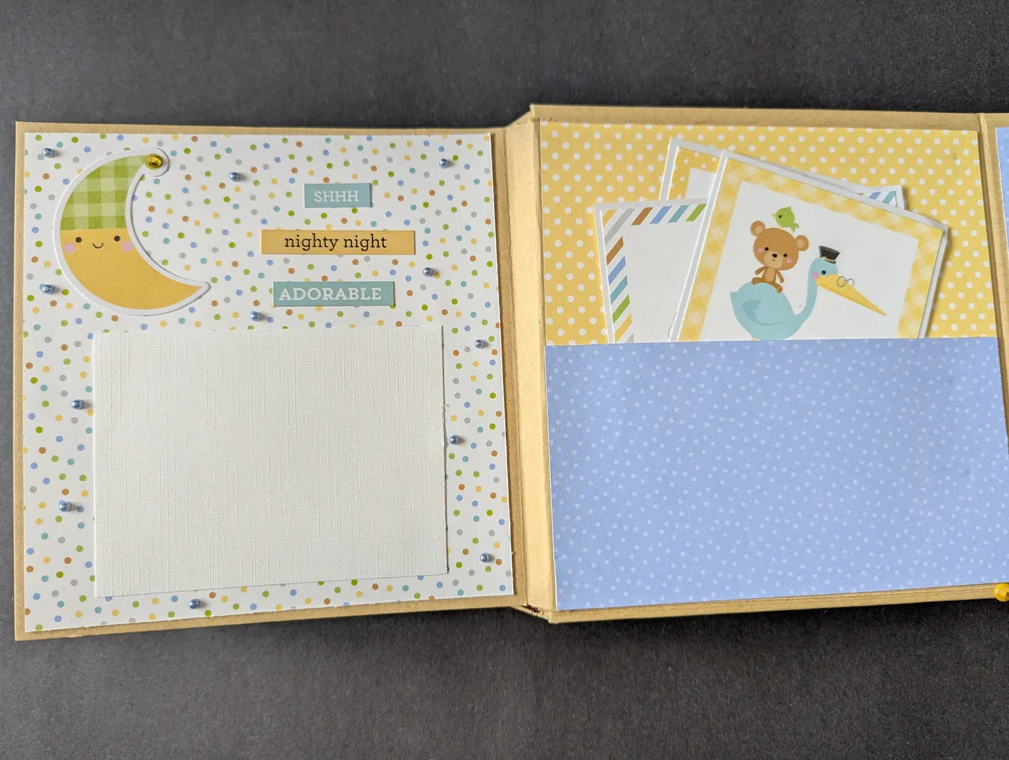 Premade Baby Boy Mini Chipboard Album