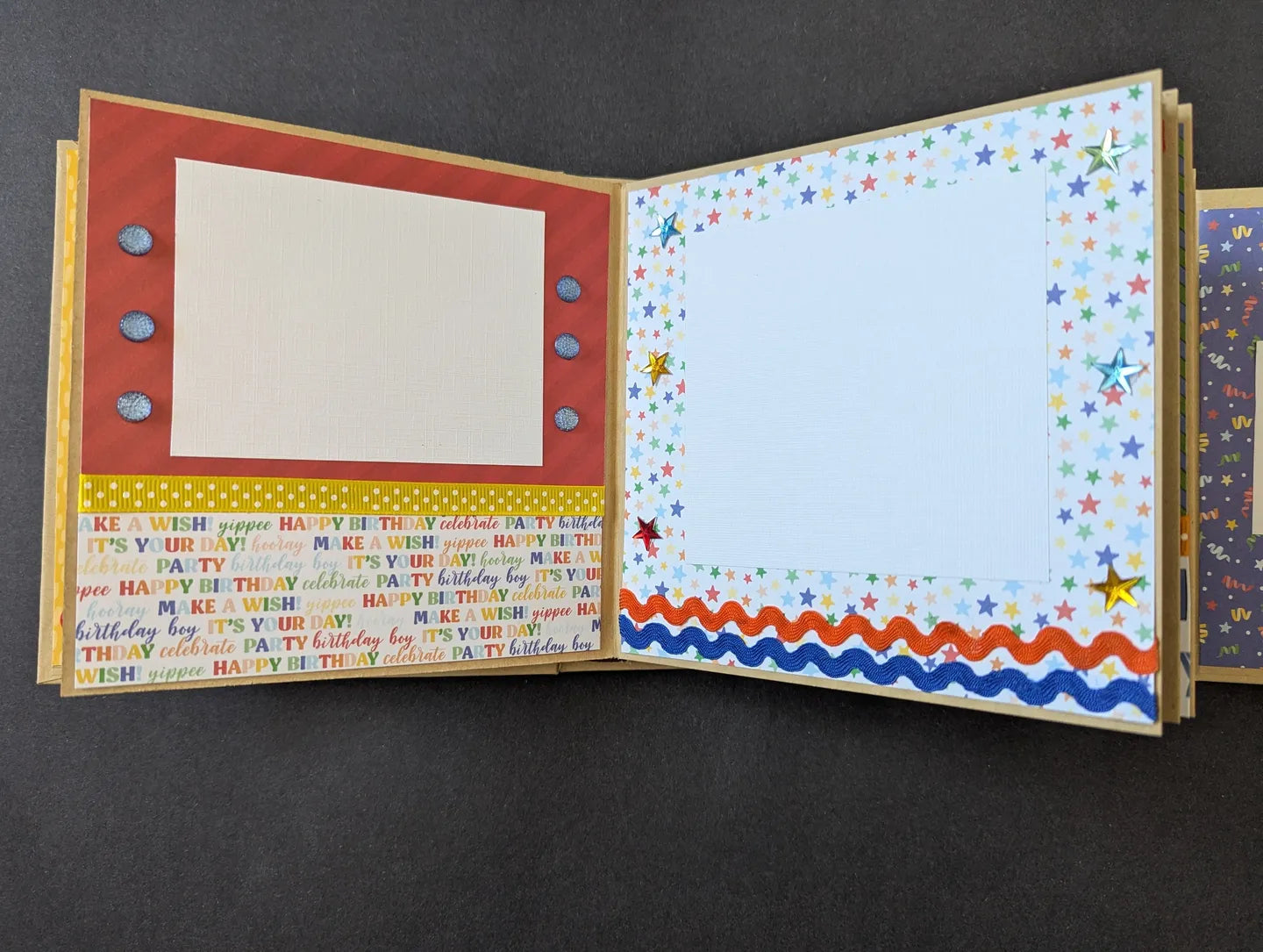 Premade Boy Birthday Mini Chipboard Album