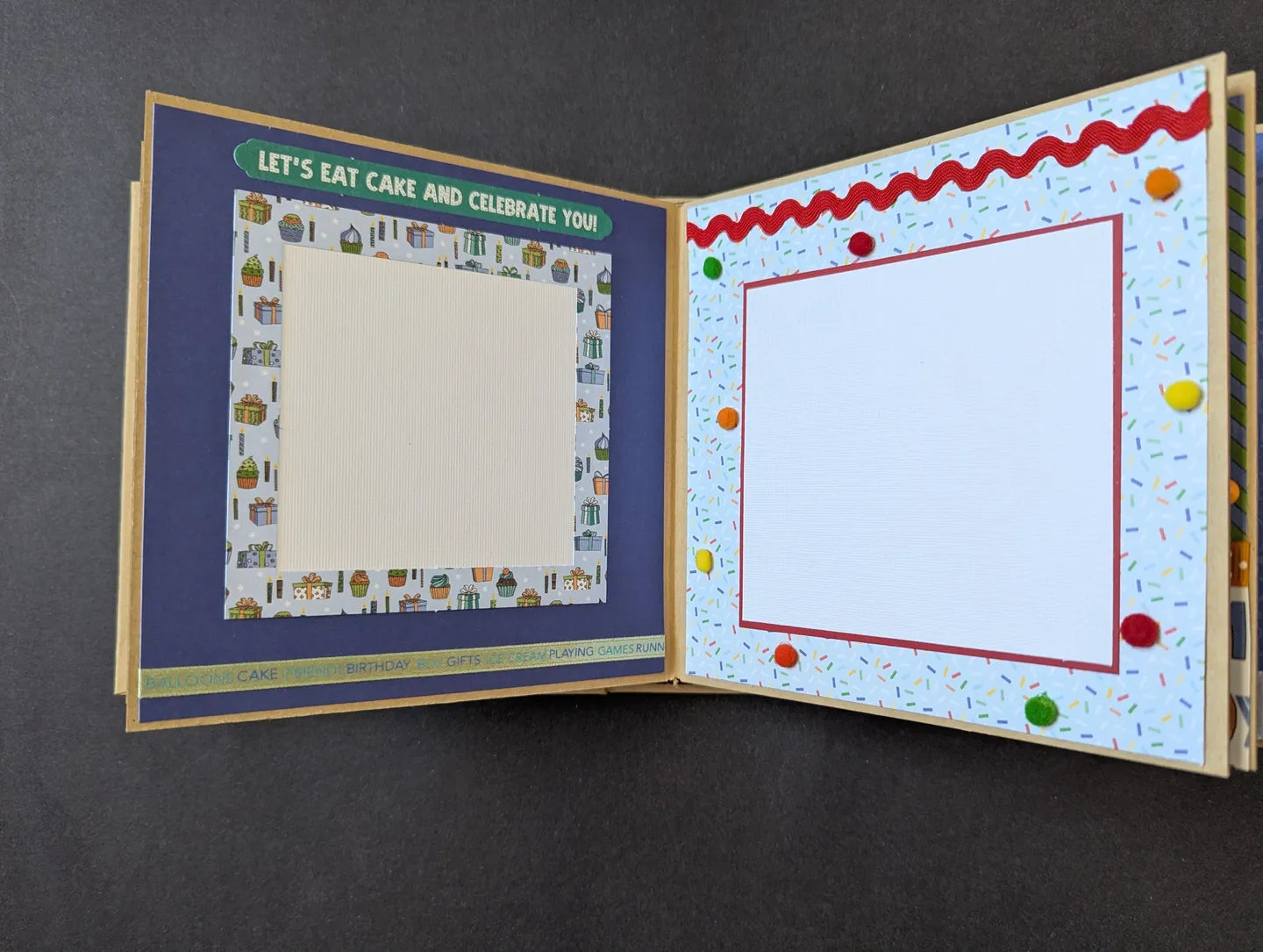 Premade Boy Birthday Mini Chipboard Album