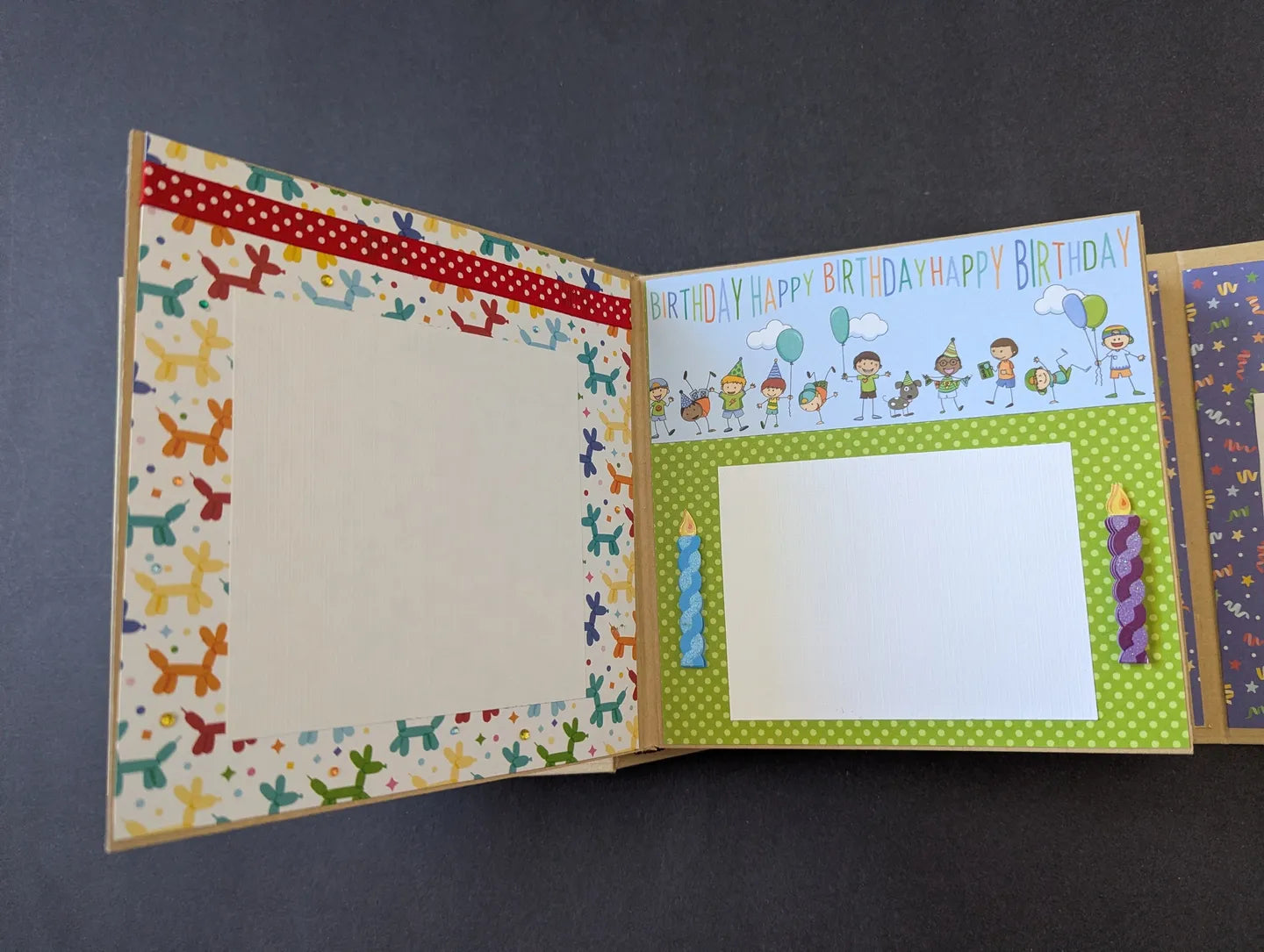Premade Boy Birthday Mini Chipboard Album