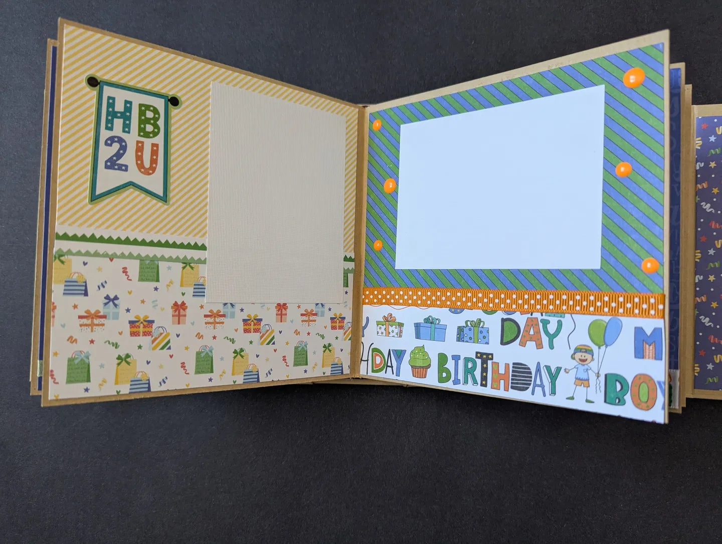 Premade Boy Birthday Mini Chipboard Album