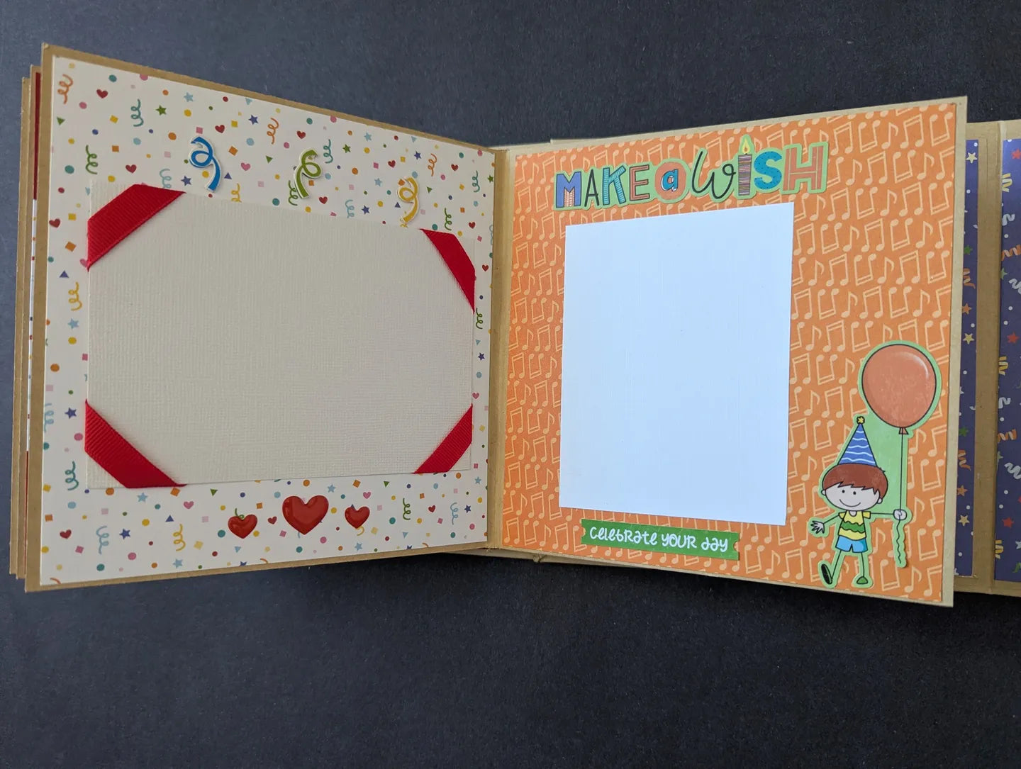 Premade Boy Birthday Mini Chipboard Album