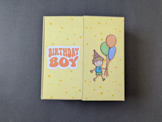 Premade Boy Birthday Mini Chipboard Album