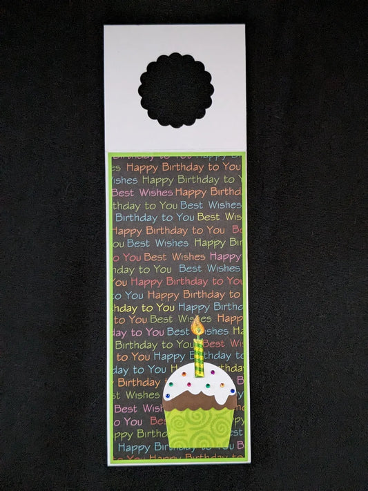 Birthday Cupcake Bottle Gift Tag