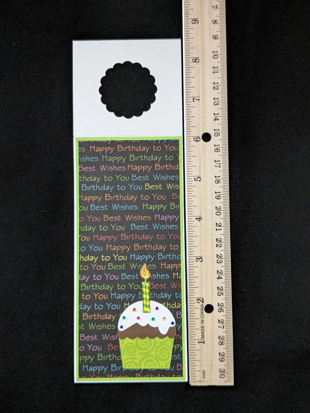 Birthday Cupcake Bottle Gift Tag