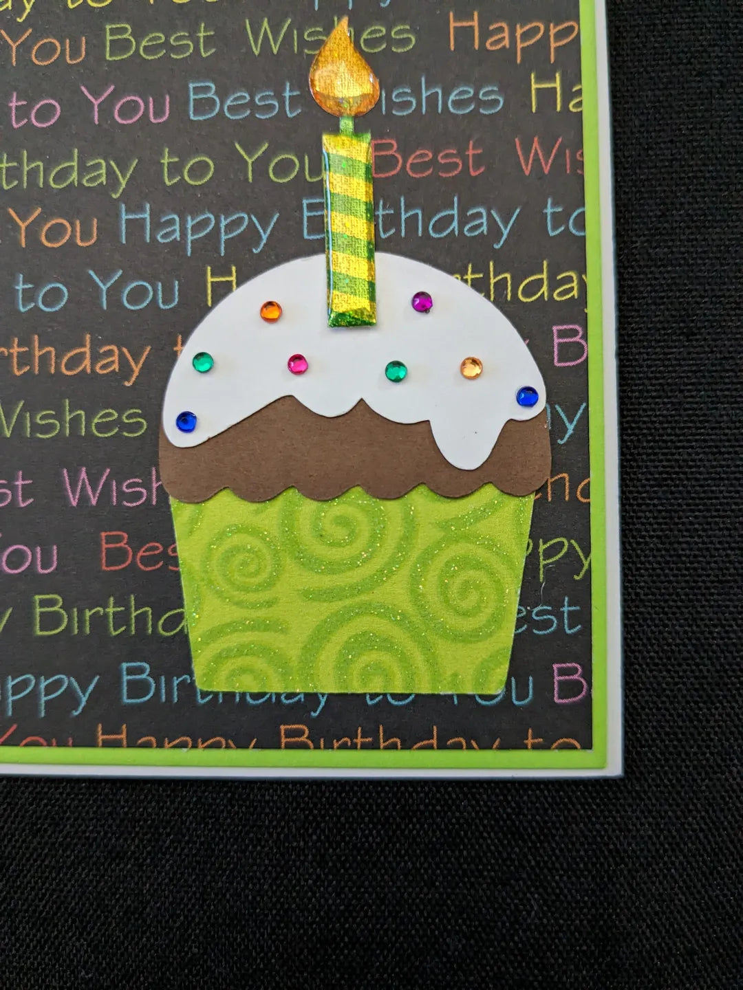 Birthday Cupcake Bottle Gift Tag